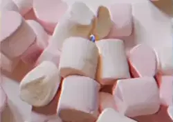 Muppet Screams On Pile Of Marshmallows 