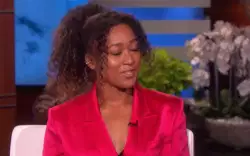 Naomi Osaka: Curly Hair and a Pink Jacket, Ready to Take on the World meme
