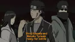Shinji Kawada and Kosuke Tpriumi ready for battle meme