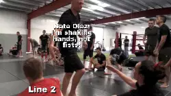 Nate Diaz: I'm shaking hands, not fists! meme