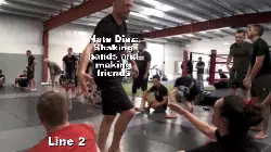 Nate Diaz: Shaking hands and making friends meme
