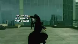 Neo taking on the world, Matrix-style! meme