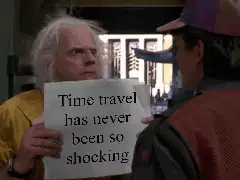 Time travel has never been so shocking meme