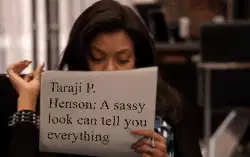 Taraji P. Henson: A sassy look can tell you everything meme