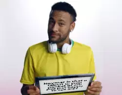 Neymar is that a tablet in your pocket or are you just happy to see me? meme