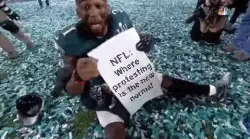 NFL: Where protesting is the new normal meme