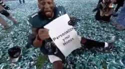 Jalen Mills Points To Sign 