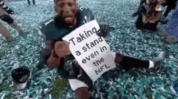 Taking a stand even in the NFL meme