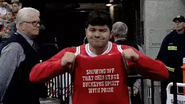 Showing off that Ohio State Buckeyes spirit with pride meme
