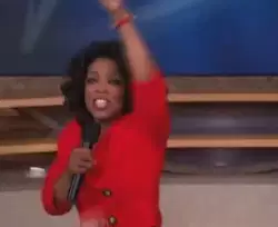 When the background is set and Oprah takes the mic meme
