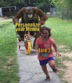 Orangutan On Bike Chases Kid 