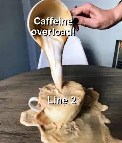 Caffeine overload! meme