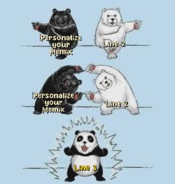 White And Black Panda Dance Together 