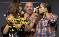 It's time for Julianna Peña vs Amanda Nunes meme