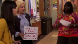 Hold on - the Parks and Recreation team is getting ready to take on the world meme
