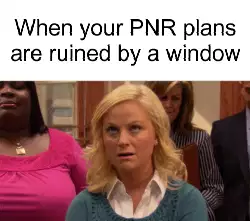 When your PNR plans are ruined by a window meme