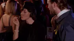April Ludgate: Slapping herself for not putting her cigar holder down meme