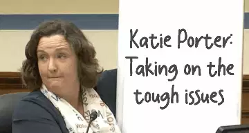 Katie Porter: Taking on the tough issues meme