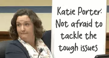 Katie Porter: Not afraid to tackle the tough issues meme