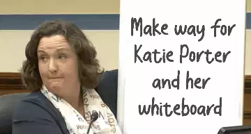 Make way for Katie Porter and her whiteboard meme