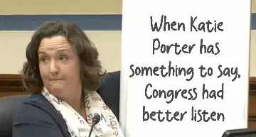 When Katie Porter has something to say, Congress had better listen meme