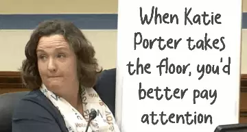 When Katie Porter takes the floor, you'd better pay attention meme