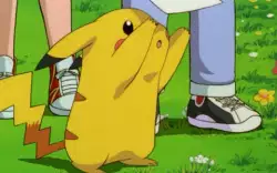 Pikachu Holds Up Letter 
