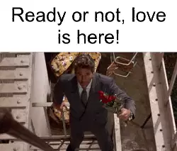 Ready or not, love is here! meme