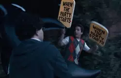 When the party starts meme