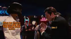 When you impress everyone with your Pulp Fiction dance moves meme
