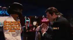 When you show the other party-goers how to do the Pulp Fiction dance meme