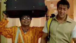 Rajpal Yadav is pointing at the Chup Chup Ke movie poster - because it's the only one that made it out of the editing room! meme