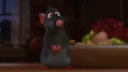 Watching the Ratatouille movie with happiness meme