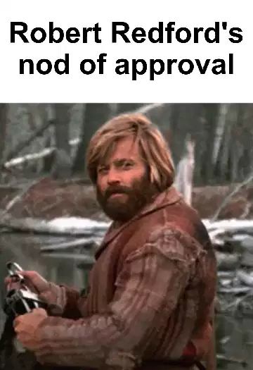 Robert Redford's nod of approval meme