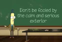 Don't be fooled by the calm and serious exterior meme