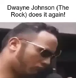 Dwayne Johnson (The Rock) does it again! meme