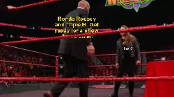 Ronda Rousey and Triple H: Get ready for a show like no other! meme