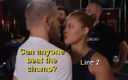 Can anyone beat the champ? meme