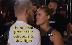 No one can predict the outcome of this fight meme