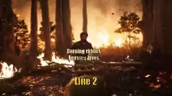 Burning rubber, burning trees meme