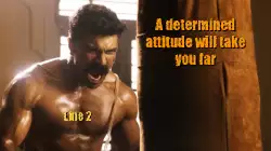 A determined attitude will take you far meme