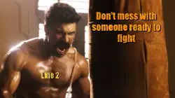 Don't mess with someone ready to fight meme