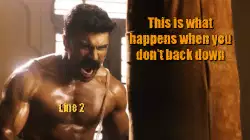 This is what happens when you don't back down meme