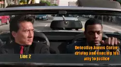 Detective James Carter: driving and dancing his way to justice meme
