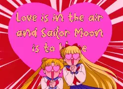 Love is in the air and Sailor Moon is to blame meme