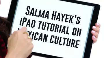 Salma Hayek's iPad tutorial on Mexican culture meme