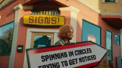 Spinning in circles trying to get noticed meme