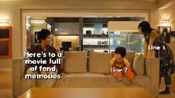 Here's to a movie full of fond memories meme