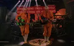 Shaolin Monks taking the stage, ready to show off their moves meme