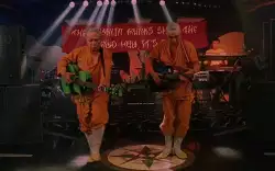 The Shaolin Monks show the crowd how it's done meme